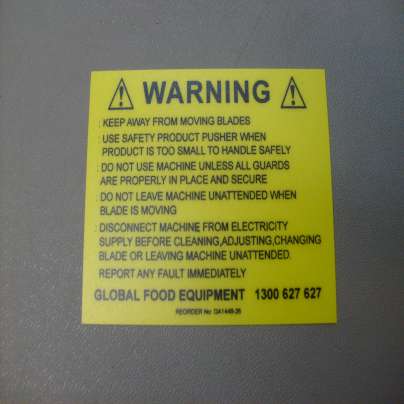 WARNING LABEL 100x80 DA1448-26