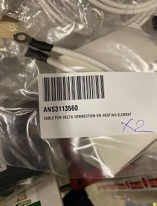 CABLE FOR DELTA CONNECTION ON HEATING ELEMENT