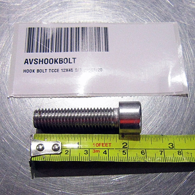 HOOK BOLT TCCE 12X45 S/S SP80/120
