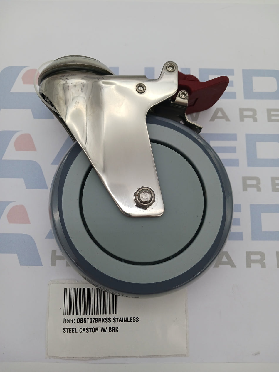 STAINLESS STEEL CASTOR W/ BRK