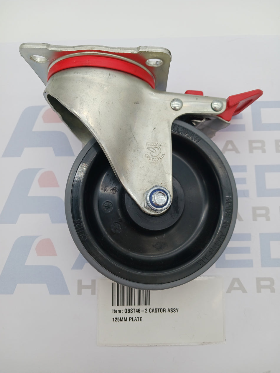 CASTOR ASSY 125MM PLATE