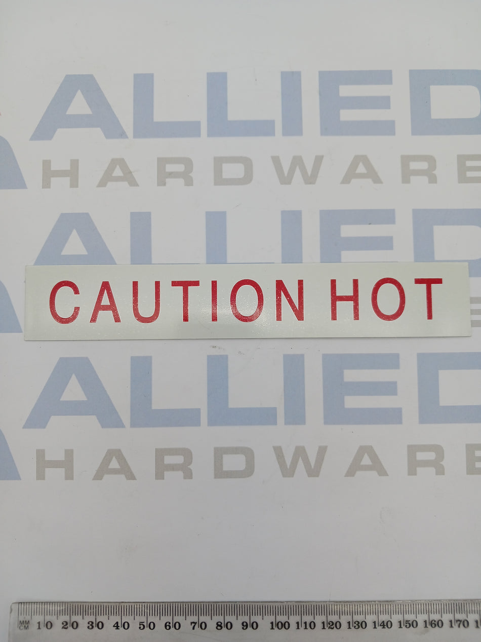 LABEL 'CAUTION HOT' LARGE